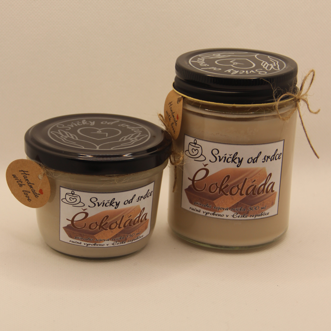 Sójová svíčka s vůní Čokolády