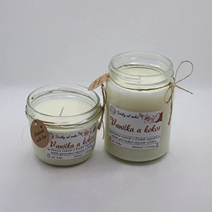 Sójová svíčka - Vanilka a kokos
