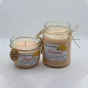 Sójová svíčka - Pomeranč