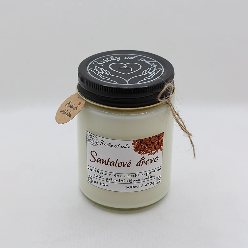 Sójová svíčka - Santalové dřevo