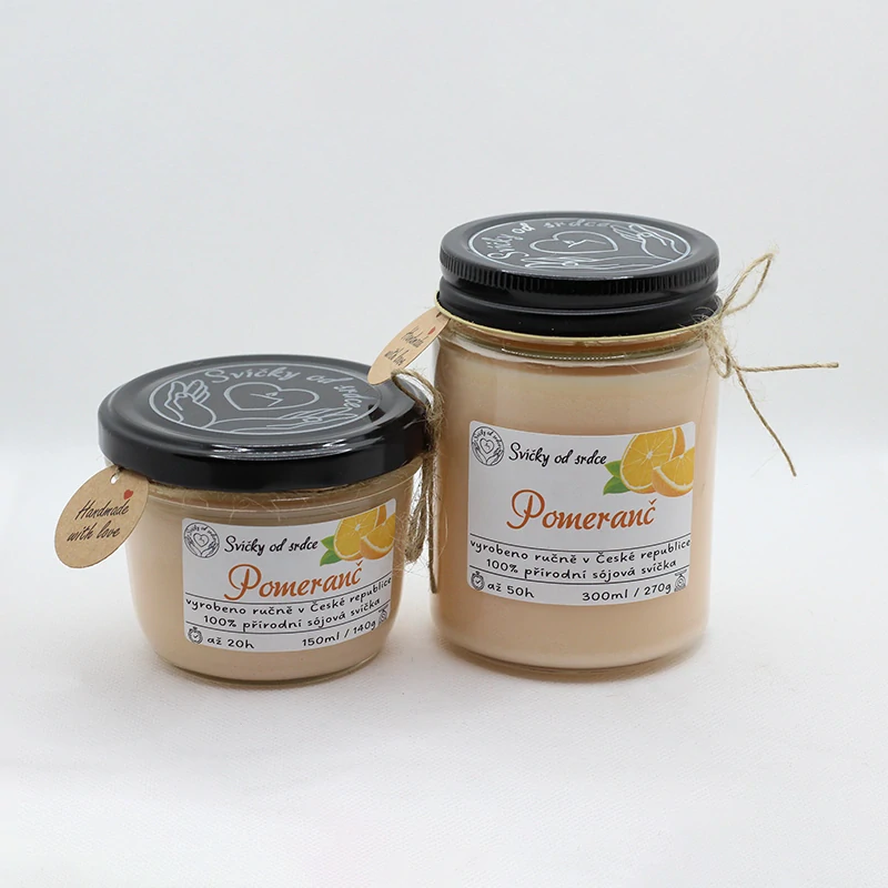Sójová svíčka - Pomeranč