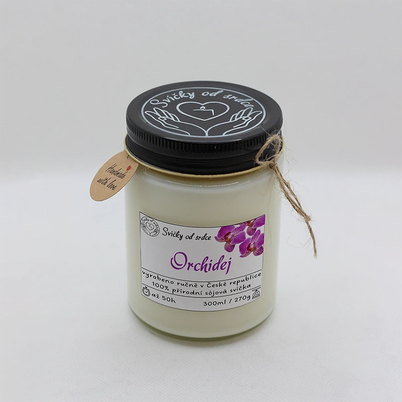 Sójová svíčka - Orchidej
