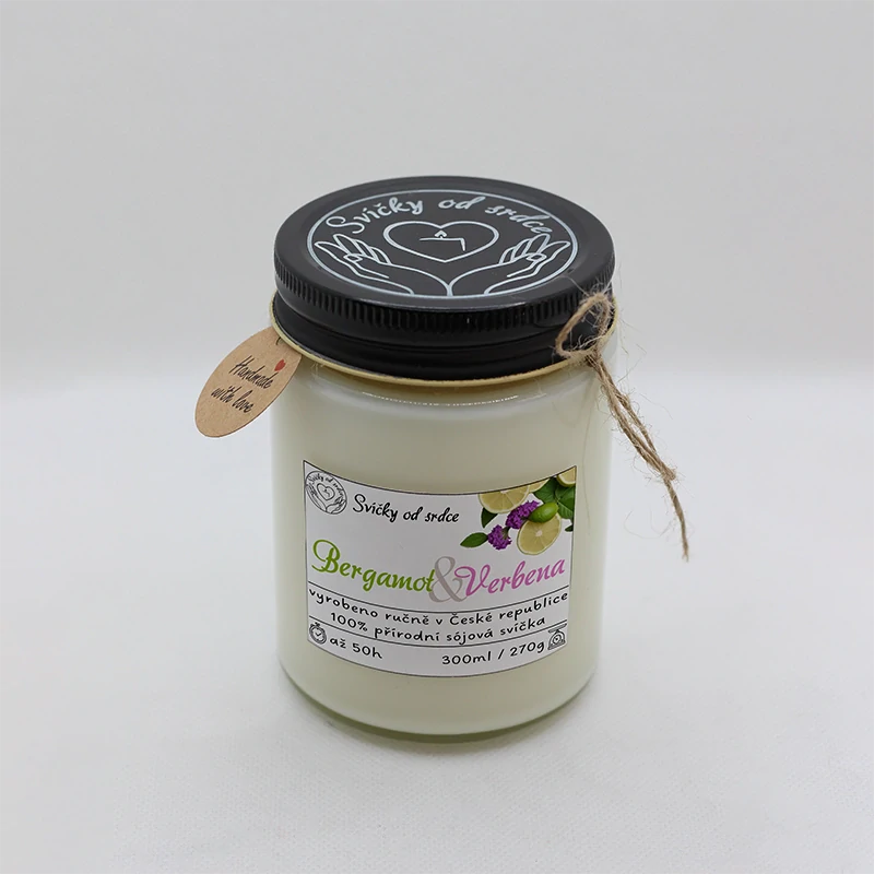 Sójová svíčka - Bergamot Verbena
