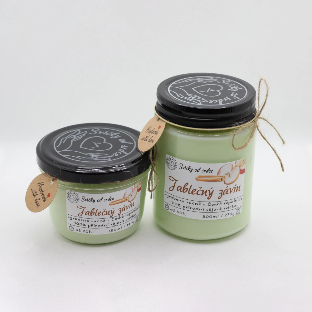 Sójová svíčka - Jablečný závin