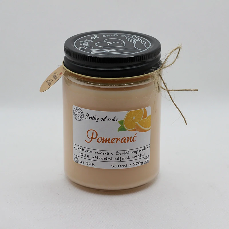 Sójová svíčka - Pomeranč