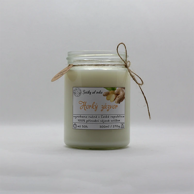 Sójová svíčka - Horký zázvor