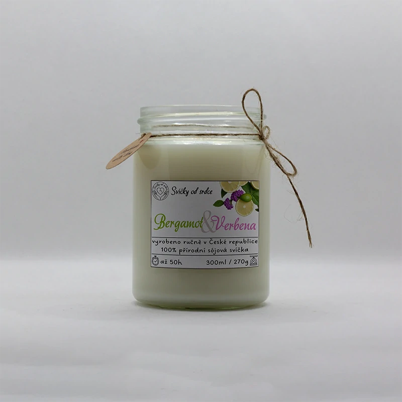 Sójová svíčka - Bergamot Verbena