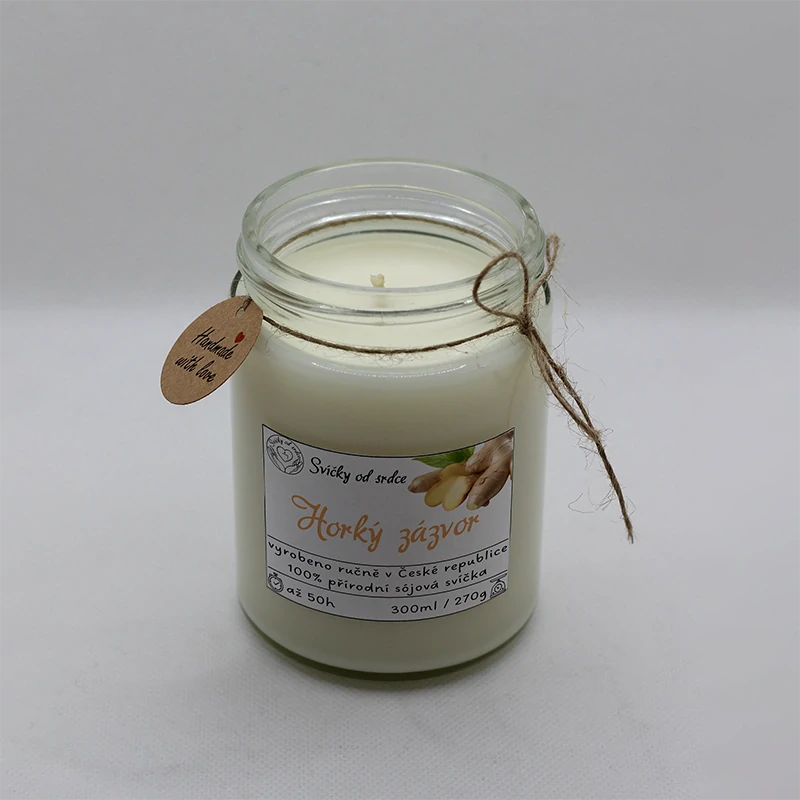 Sójová svíčka - Horký zázvor