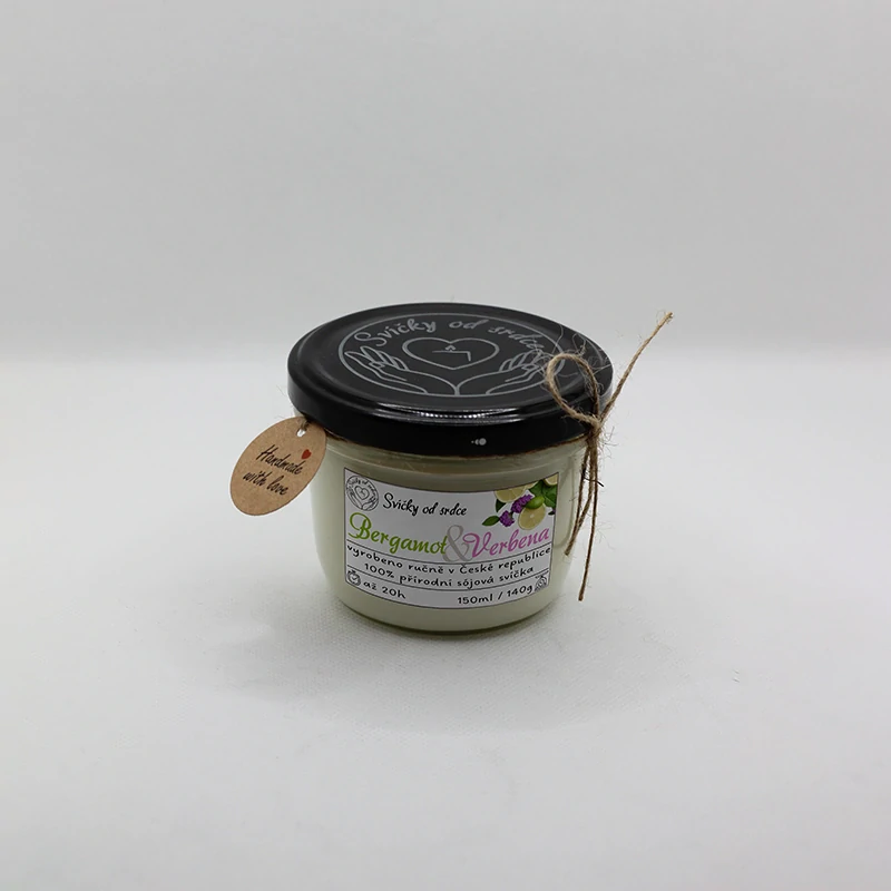 Sójová svíčka - Bergamot Verbena