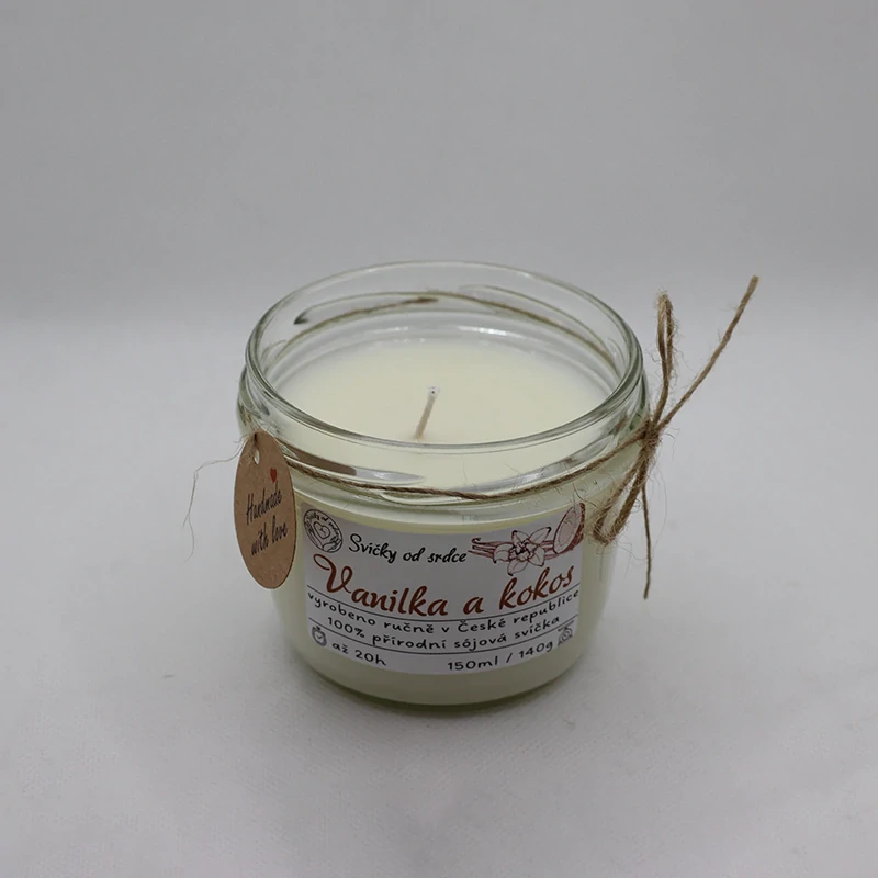 Sójová svíčka - Vanilka a kokos
