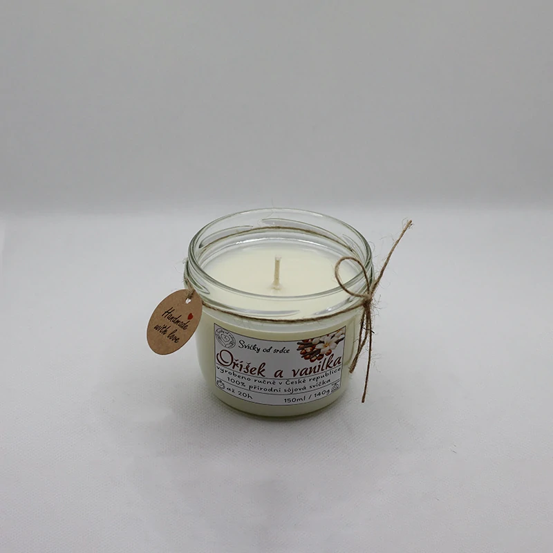 Sójová svíčka - Oříšek a Vanilka