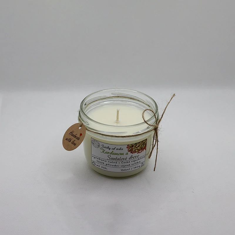 Sójová svíčka - Kardamom a Santalové dřevo