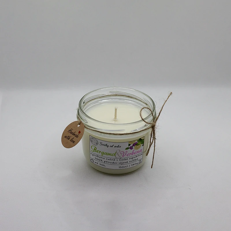 Sójová svíčka - Bergamot Verbena