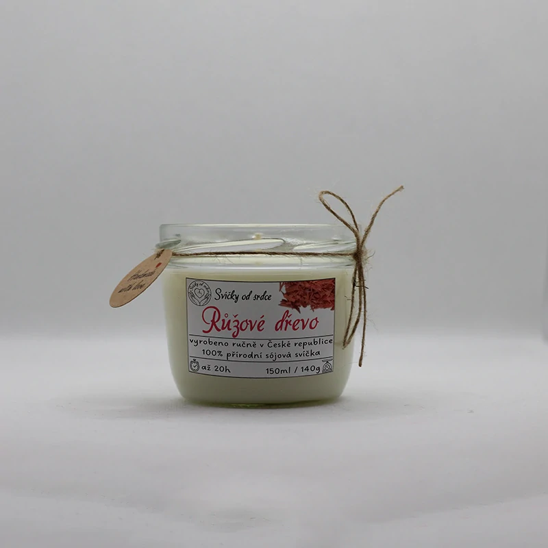 Sójová svíčka - Růžové dřevo