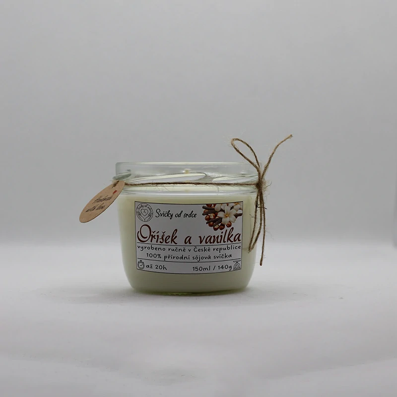 Sójová svíčka - Oříšek a Vanilka