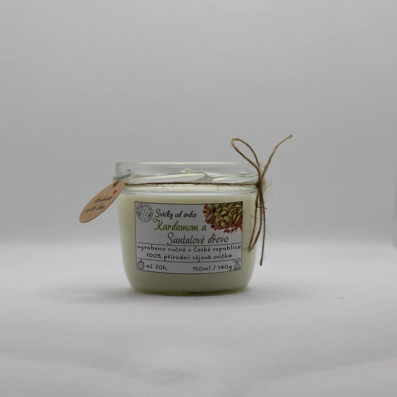 Sójová svíčka - Kardamom a Santalové dřevo